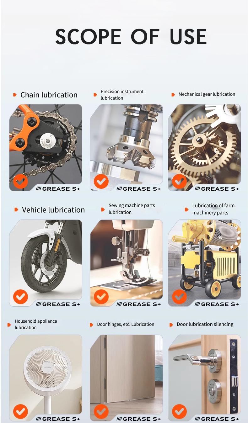 Multi-Function Rust Removal Spray,Rust Prevention & Noise Reduction-5.8oz