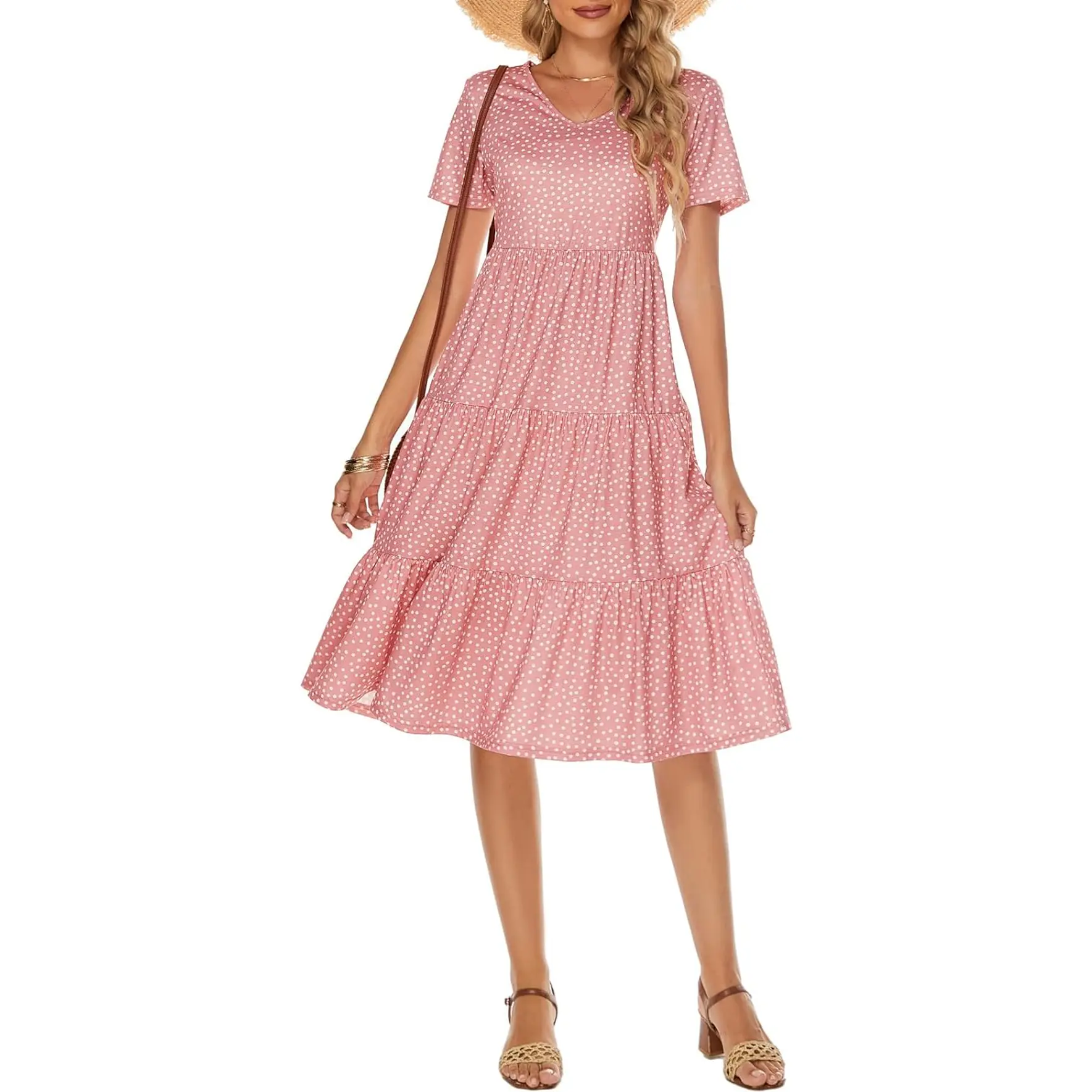 maxi off shoulder dress Momyknows Pink Off Shoulder Bandeau Pleated Bodycon Puff Sleeve Evening Gown Baby Shower Maternity Maxi Dress Pink / M