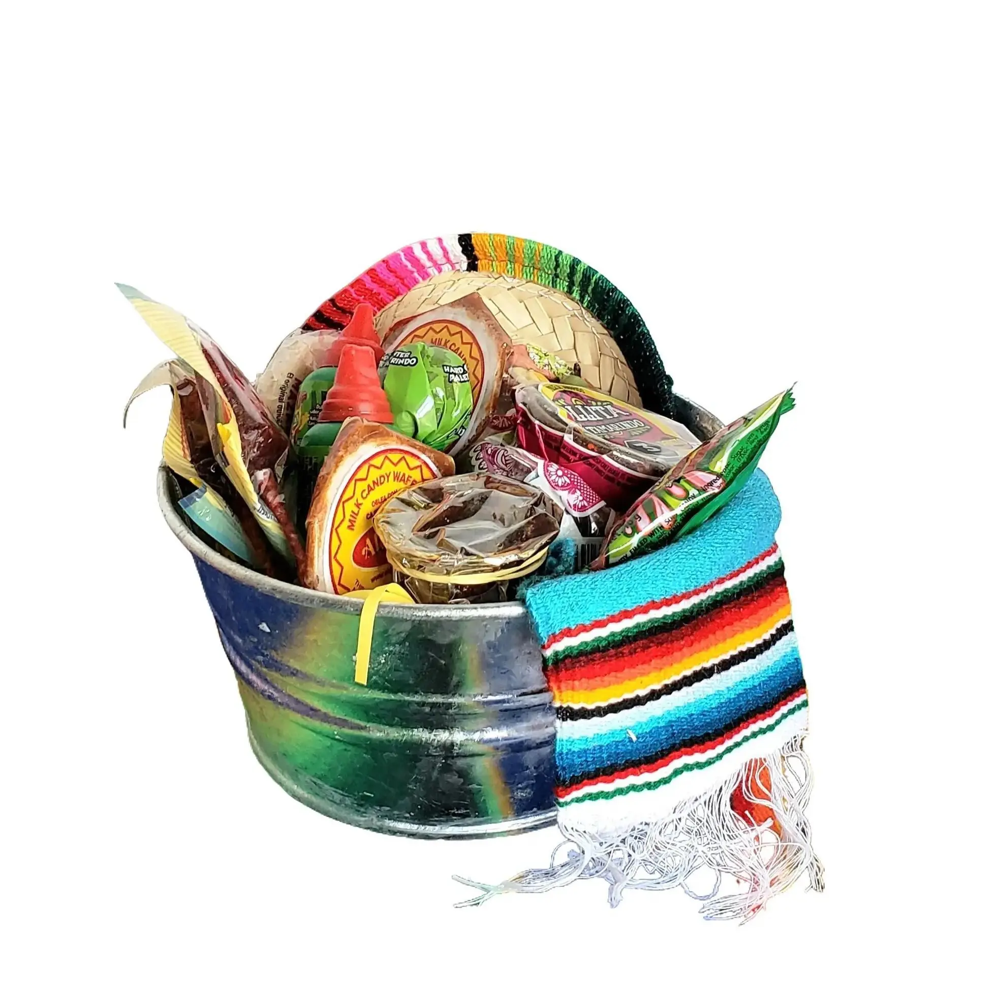 Cubeta filled with Mexican Candy Gift