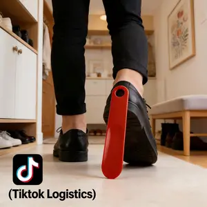 2 Pack Plastic Shoe Horns 7.5 Inch, Premium Shoe Helper for Men or Women, Small Shoe Spoon for Travel Home and Boot Use