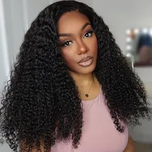 Tinashe Curly Wig Human Hair Ready To Go Glueless Pre-Bleached Knots Lace Curly Wig Pre-cut 6x5 Pre-Cut HD Lace Beginnger Friendly