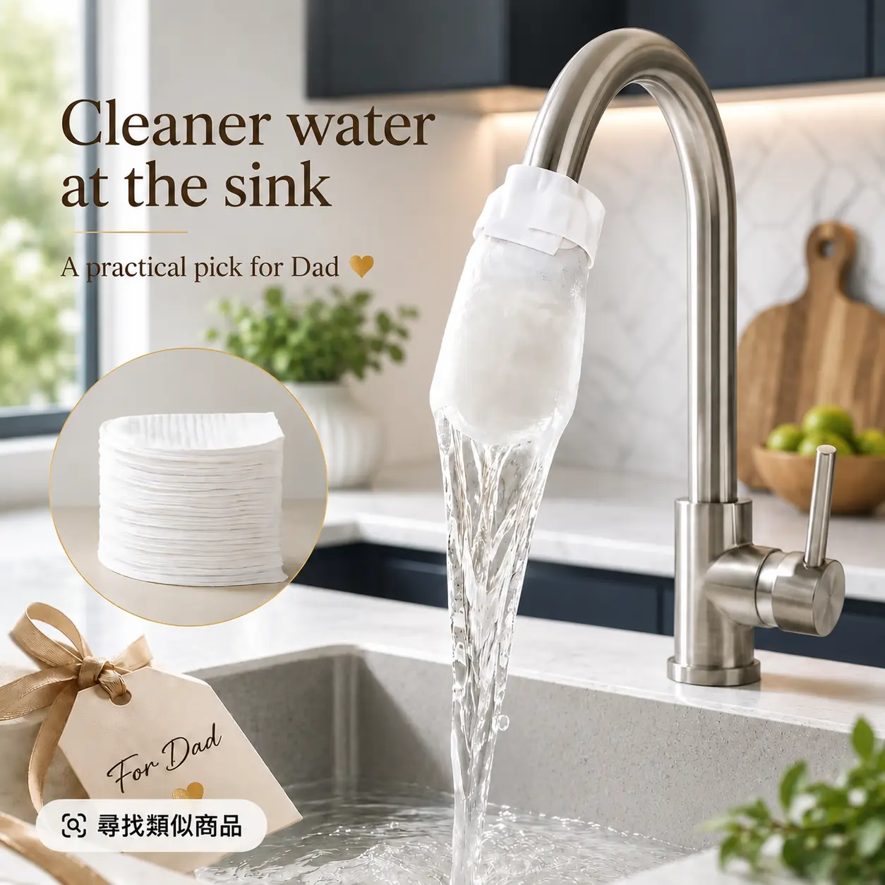 LeKai Universal Disposable Faucet Mount Filter Bag - Easy to Install for Laundry Room, Utility Sink, Filters Tap and Spring Water, Removes Rust and Various Impurities