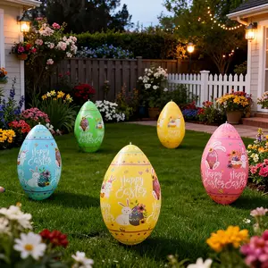 Large Inflatable Easter Egg Decoration, PVC Material, 4 Sizes Available, Perfect for Hanging or Display, Patio Decoration