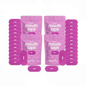 KOEC Sleep Mouth Tape Bundle, Each Pack 30pcs Breathable Pink Sleeping Patches for Men and Women
