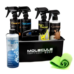 Molecule Professional Car Detailer Gift Basket - Complete Set for Father's Day with Microfiber Cloth & Essential Products for a Polished Look long-lasting shine