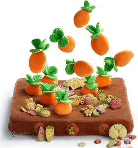 Carrot Pulling Dog Toy - Soft Material, Ideal for Active Dogs, Fun and Engaging for Active Playtime