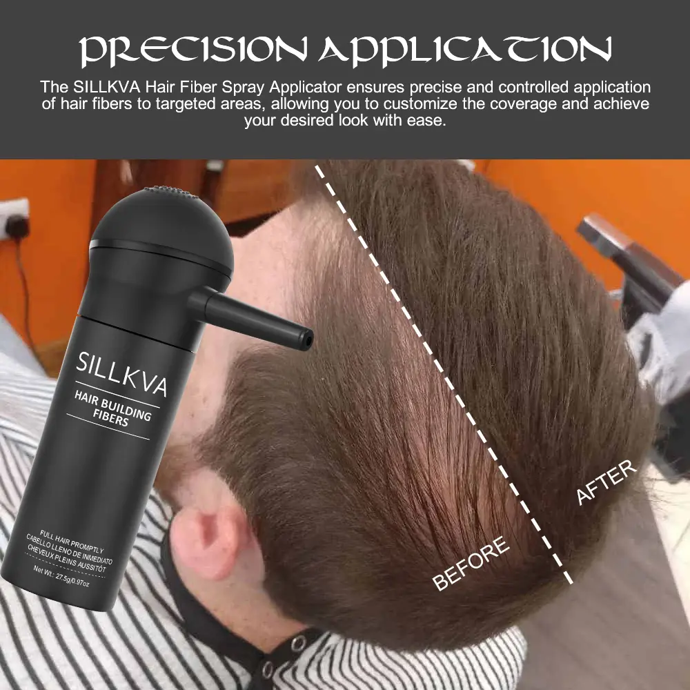 SILIKVA Hair Fiber Spray Applicator Kit - Precision Application