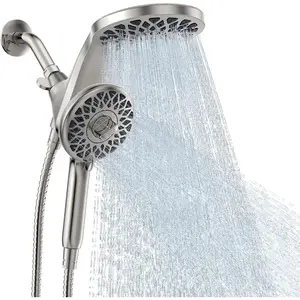 High  Rain Shower  with Handheld  Combo: Detachable Dual Shower  with 10 Sprays Modes - Upgrade Knob  Mode Selector and  Guidance Docking System