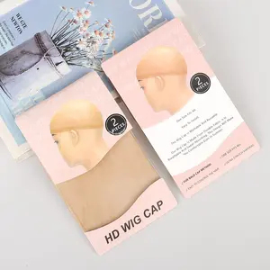 Yonova 2 Pcs/set Invisible and Breathable HD Wig Cap for Human Hair/Synthetic Wig Installations Easy to Wear