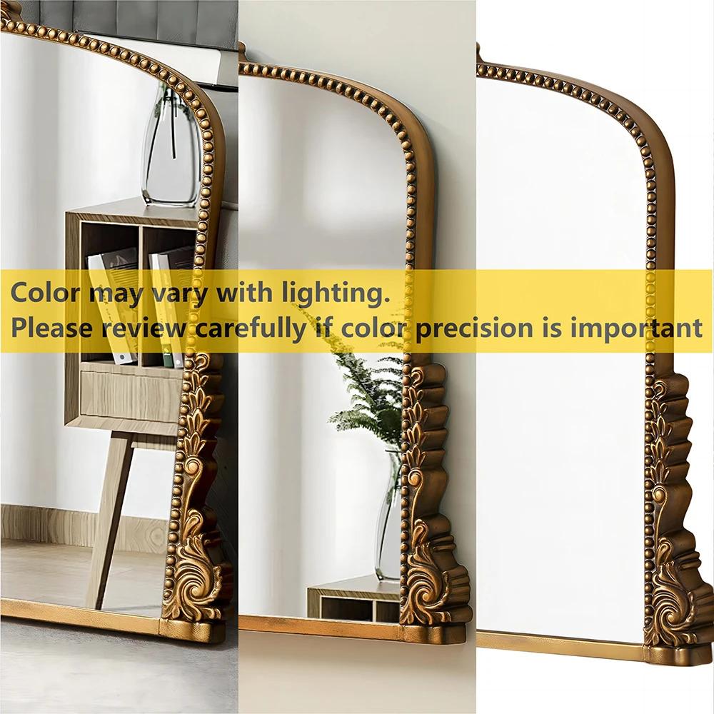 Vintage Arch Wall Mirror Decorative Mirrors for Bathroom Living Room Entryway