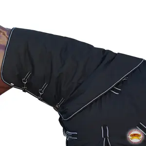 HILASON 600D Winter Waterproof Poly Turnout Horse Hood Neck Cover | Covers for Horses