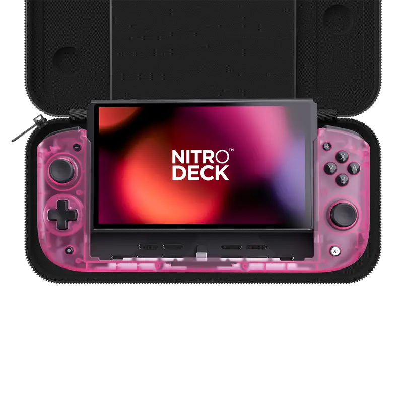 Nitro Deck with Carry Case For Switch & OLED Switch - Professional Switch Controller - No Stick Drift - Enhanced Comfort - Low Latency & more!