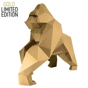 Limited edition Gold Papercraft gorilla