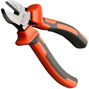 Harden Pro Wire Cutters Diagonal Pliers 6" - Heavy Duty Side Flush Cutters for Wire, Zip Ties, Crafting, Electrical Wire - Fine Carbon Steel - Spring  Ergo Grip Handle (1)