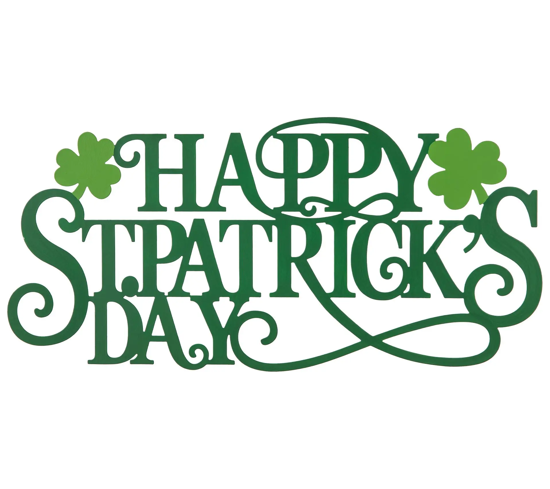 Glitzhome 24" HAPPY ST PATRICK'S DAY Indoor Outdoor Wall Decor