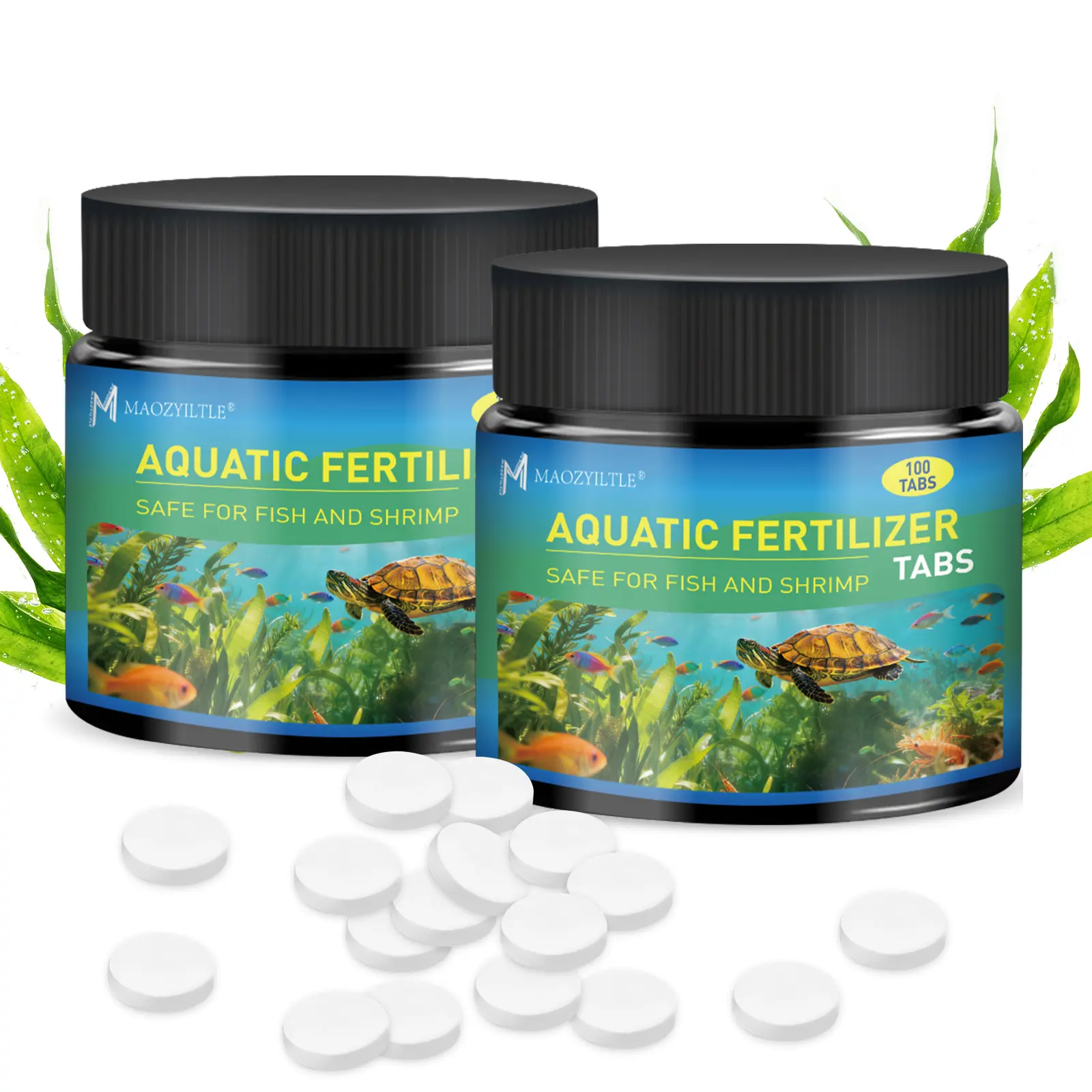 Aquarium Plant Root Tabs Fertilizer - 100 Solid 1g Slow-Release Tabs, Safe for Fish & Shrimp, Easy to Use, Efficient Absorption, Growth Boost for Planted Tank Substrate, Enhances Water Quality, 100% Safe For Fish And Shrimp, Enhanced Dosage
