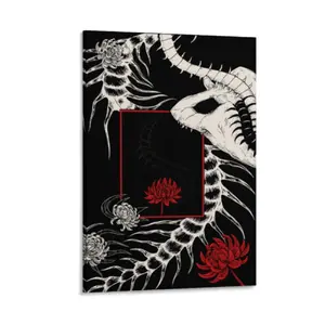 Tokyo Ghoul Themedm wooden frame canvas,  suitable for living room, home wall decoration, ideal gift, Home Decor Products, Decorative Artwork, Modern Cool Design, Modern Home Decor