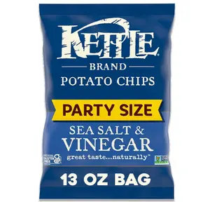 Kettle Brand Potato Chips Sea Salt & Vinegar Kettle Chips, 13 Oz