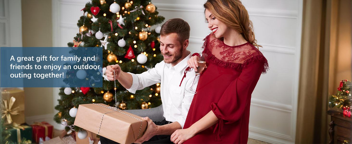 360° Swivel Camping Chairs, Portable Camping Chair with Headrest and Storage Bag, Lightweight Foldable Chair for Outside Camping, Hiking, Travel, Beach and Sports