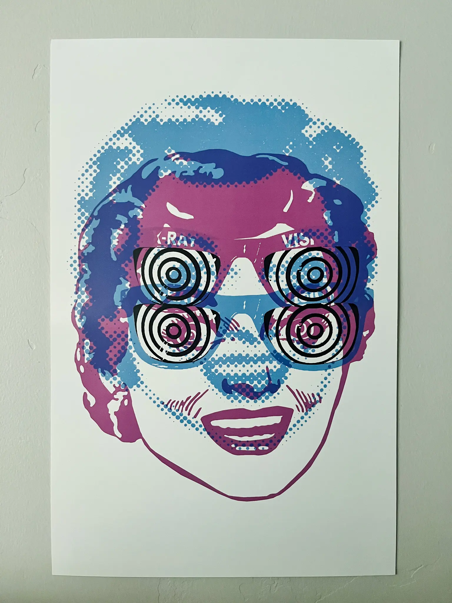 X-Ray Face - Pop Art Mini Poster 11x17 High Quality Glicee Print