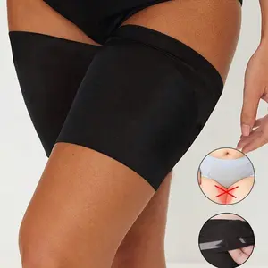 1 Pair Breathable Upper Leg Compression Wrap Non-Slip Thigh Brace Support for Muscle Recovery Sports Protection