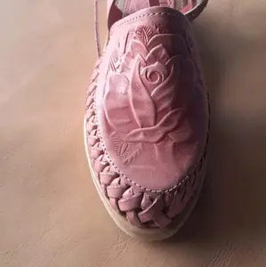 Lace up Huaraches mexicanos pink