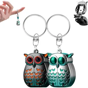 Foldable Mini Owl Nail Clippers with Keychain - Portable Stainless Steel Owl Nail Trimmer for Manicure, Nippers, Cuticle Pusher,Nailcare Backpack accessories callus remover feet nail drill Compact Gift footcallusremover ingrown toenail clippers nail drill