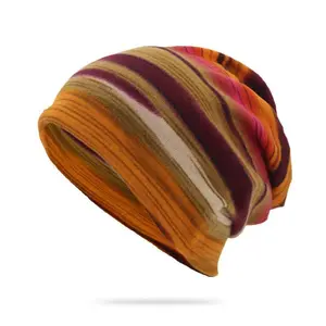 Colorful Pullover Ski Hat for Men & Women Warm Beanie with Neck & Hair Hoop Cozy Winter Skull Cap, Hip Hop Style, Perfect Christmas Gift for Outdoor Fun