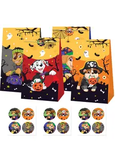 12Pcs/Set PAW Patrol New Theme Party Gift Bags, Birthday Party Decorations, Gift Packaging Bags, Paper Bags,Suitable for Birthday, Halloween, christmas and New Year PartySupplies, Also a Perfect Choice for Thanksgiving Birthday Party As A Birthda