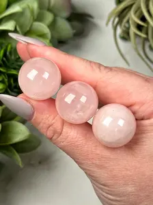 Rose Quartz Mini Spheres - Heart Chakra - No. 31