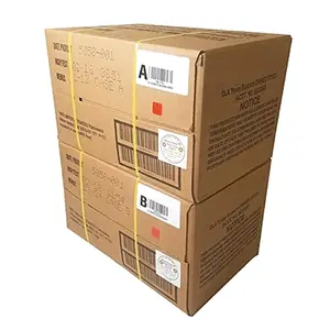 MRE Meals Ready to Eat A and B bundle cases 2025 2026 inspection. Genuine Military US surplus emergency food bulk supply full box with heater
