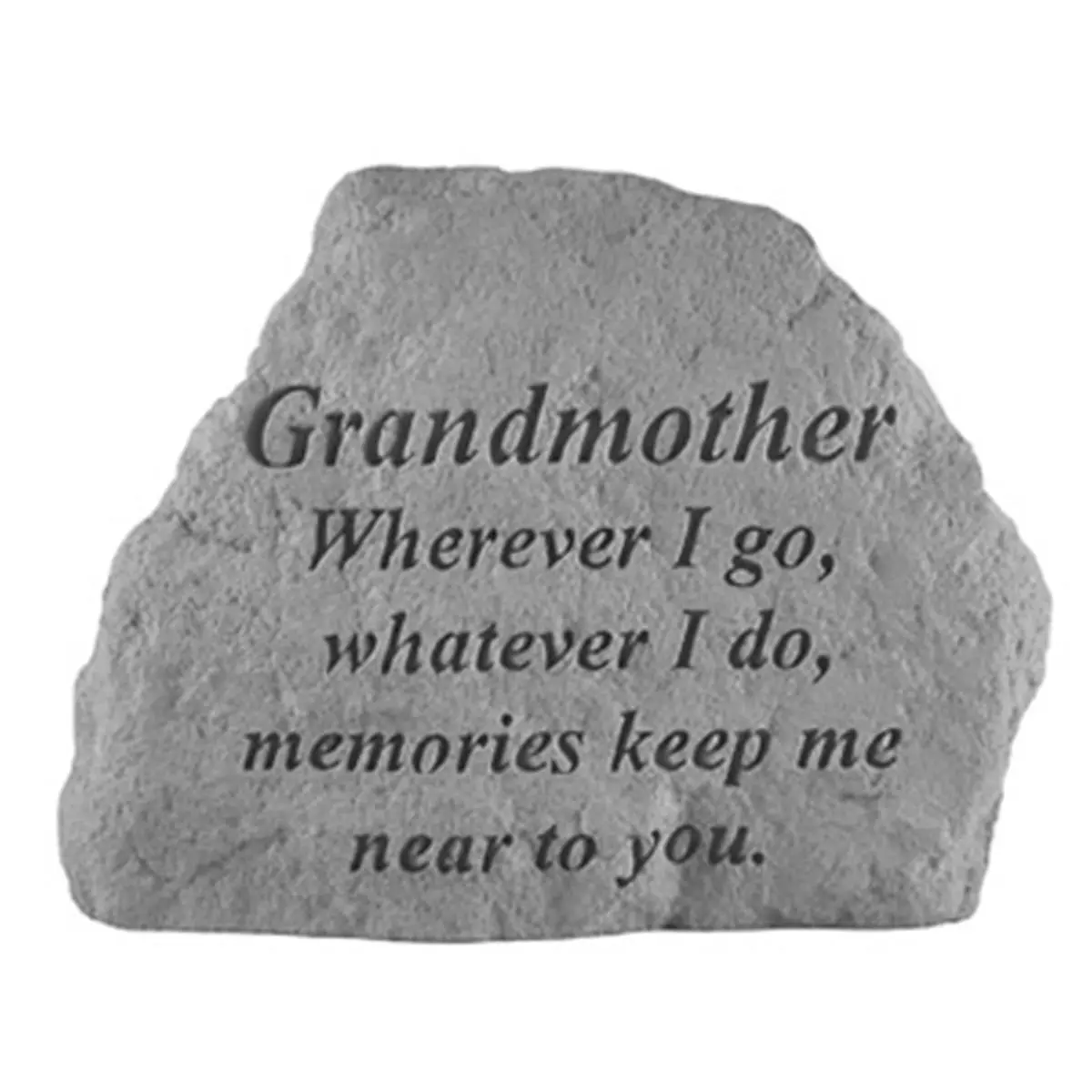 212 MAIN Personalized Outdoor Memorial Hanging Plaque - 6.5x4.75in Kay Berry-Inc. "Grandmother Wherever I Go-Whatever I Do" Sign for Home Decoration, Outdoors, Fences, Walls, Stone