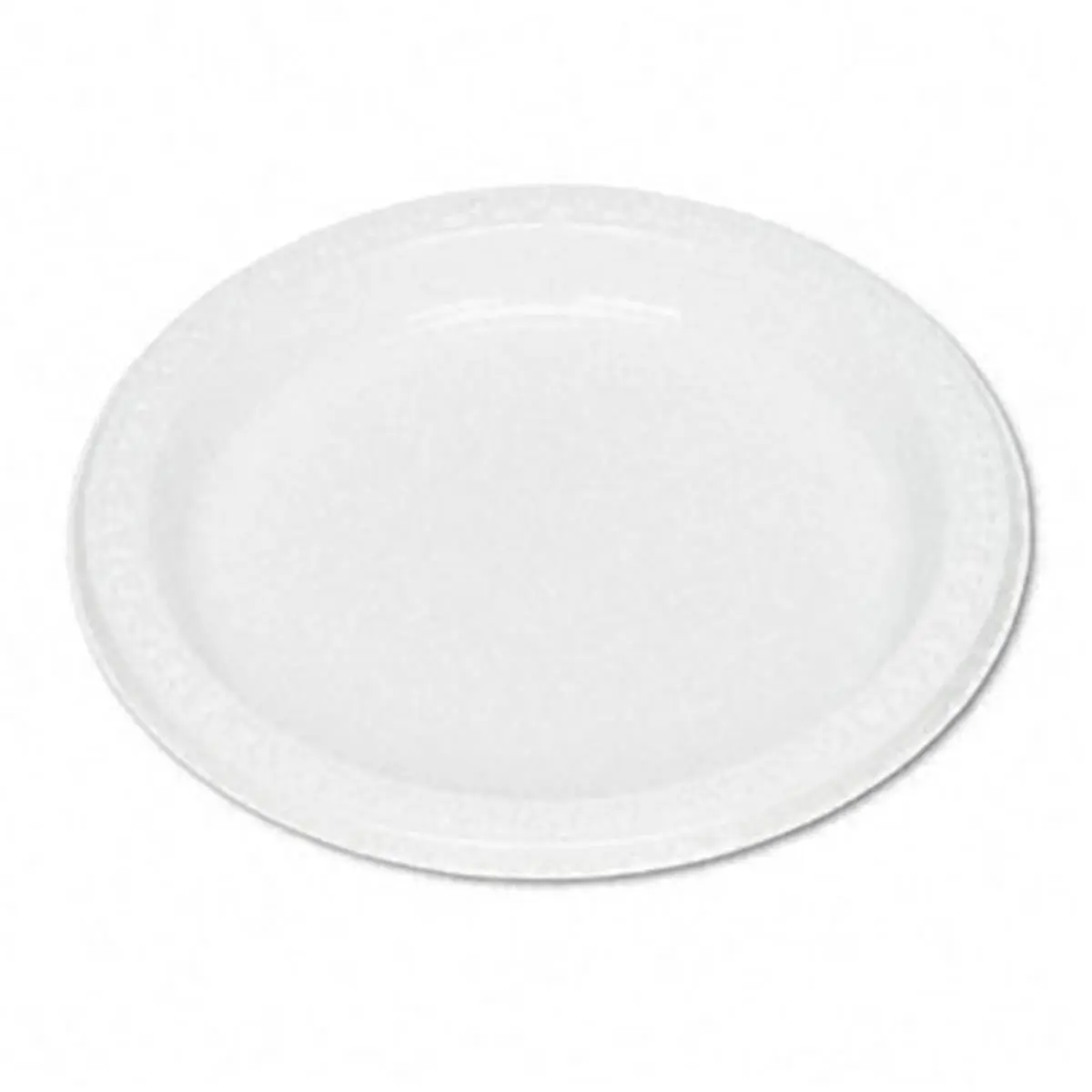 Tablemate 7644WH Highest Quality Plastic Dinner Plates - 7 in Diameter - White - 125/Pack, 7 Inches