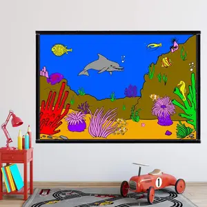 Coloring Wall Prints - Ocean Coral Reef Dry Erase Whiteboard Decal VWAQ - DRV7