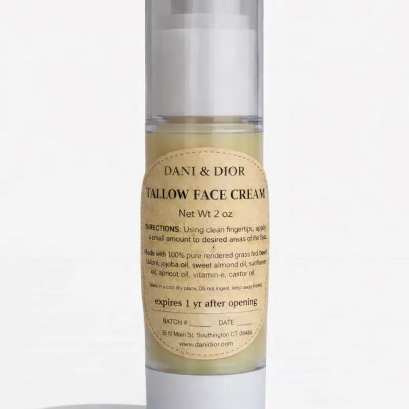 Beef Tallow Face Cream All Natural 1oz