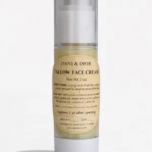 Beef Tallow Face Cream All Natural 1oz