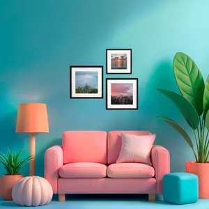 Modern Minimalist Photo Frame, Wall Hanging & Desktop Display Photo Frame, Home Decor for Living Room, Bedroom, Study Room, Dining Room