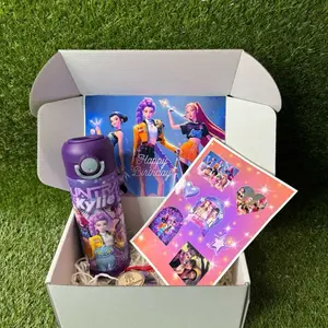 Kpop Demon Gift Box with 15 oz Termo, Stickers, and Surprise Bonus Item