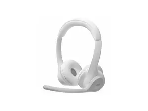 Logitech Zone 300 Wireless Bluetooth Headset With Noise-Canceling Microphone, Compatible with Windows, Mac, Chrome, Linux, iOS, iPadOS, Android (Off-white