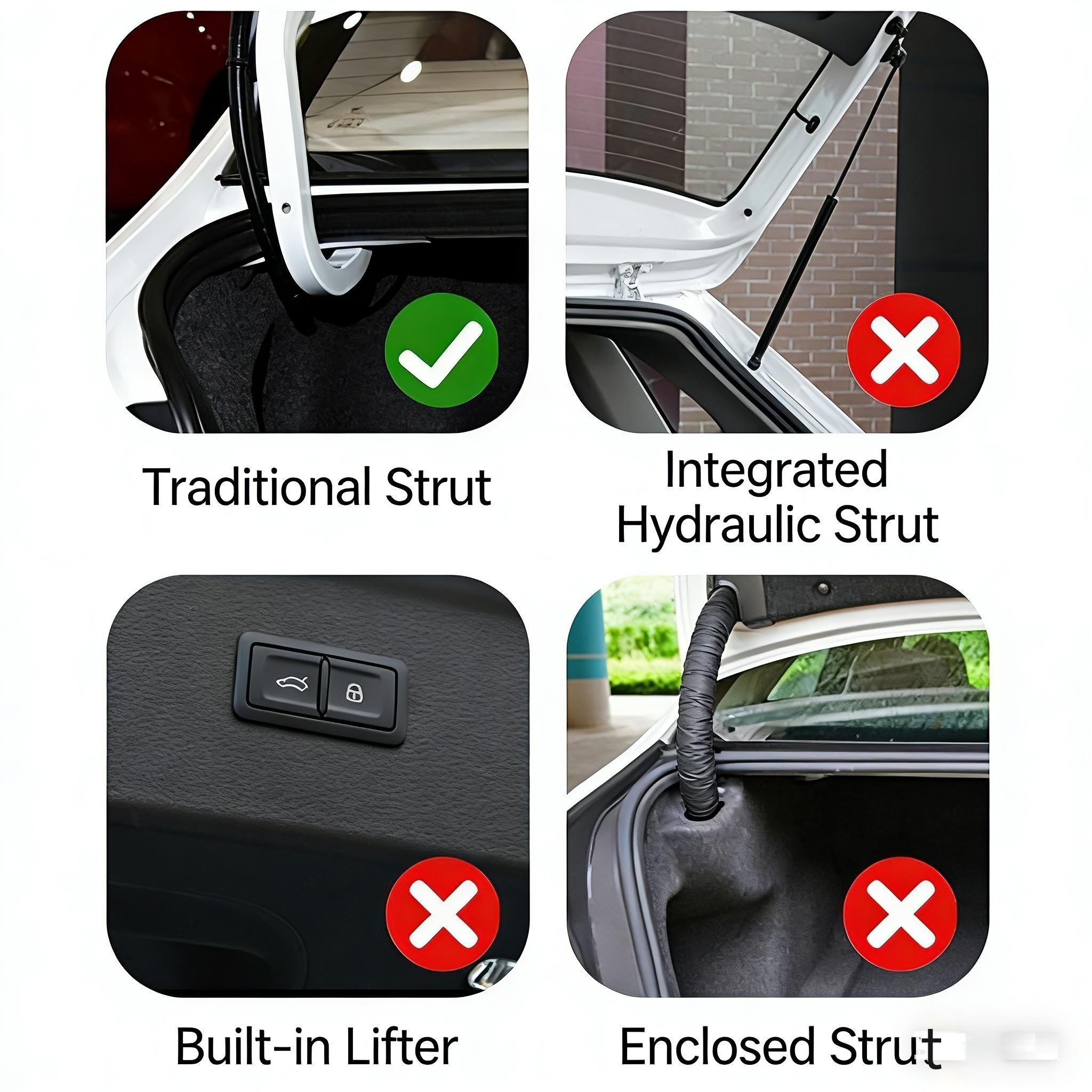 2 PCS Car Trunk Spring, 5.9"-9.44" High Carbon Alloy Steel Full-Thread Screw-Adjustable Automatic Lifting Spring Device, Multi-Functional Auxiliary Opening Accessory, for Most Models (Silver) 2 PCS Car Trunk Spring, 5.9"-9.44" High Carbon Alloy Steel Full-Thread Screw-Adjustable Automatic Lifting Spring Device, Multi-Functional Auxiliary Opening Accessory, for Most Models (Silver)