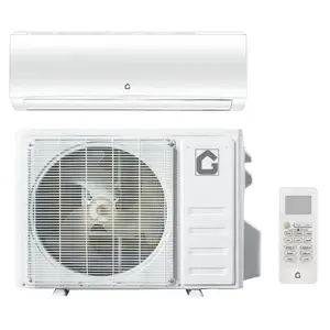 Efficient 9000 BTU Mini Split Central Air Conditioner & Heater, 19 SEER2 Energy Saving AC Unit 115V with WiFi & Alexa Compatibility, Self-Cleaning Function, Remote Control & Easy Installation Kit, Cools Rooms Up To 550 Sq.Ft For Home Bedroom Office