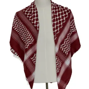 Ahla Shabab Burgundy & White Hatta/Kuffiyeh