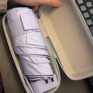 Super Mini Portable Umbrella with UV Protection Capsule Case, Lightweight Umbrella, Easy to Carry Pocket Umbrella for School & Travel, Easy to Carry, Ideal Home Accessory #TOP PICKS