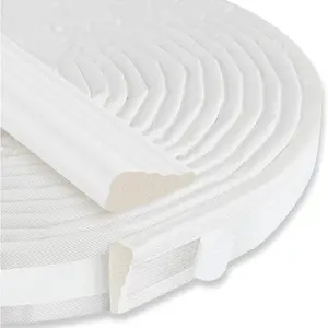 236" Wedge-Shaped  Window Seal Strip, Door Weather Stripping, Soundproof Front Door Frame Seal, Self-Adhesive Winter Insulation for Doors & Windows, Draft Stopper Gap Filler, White