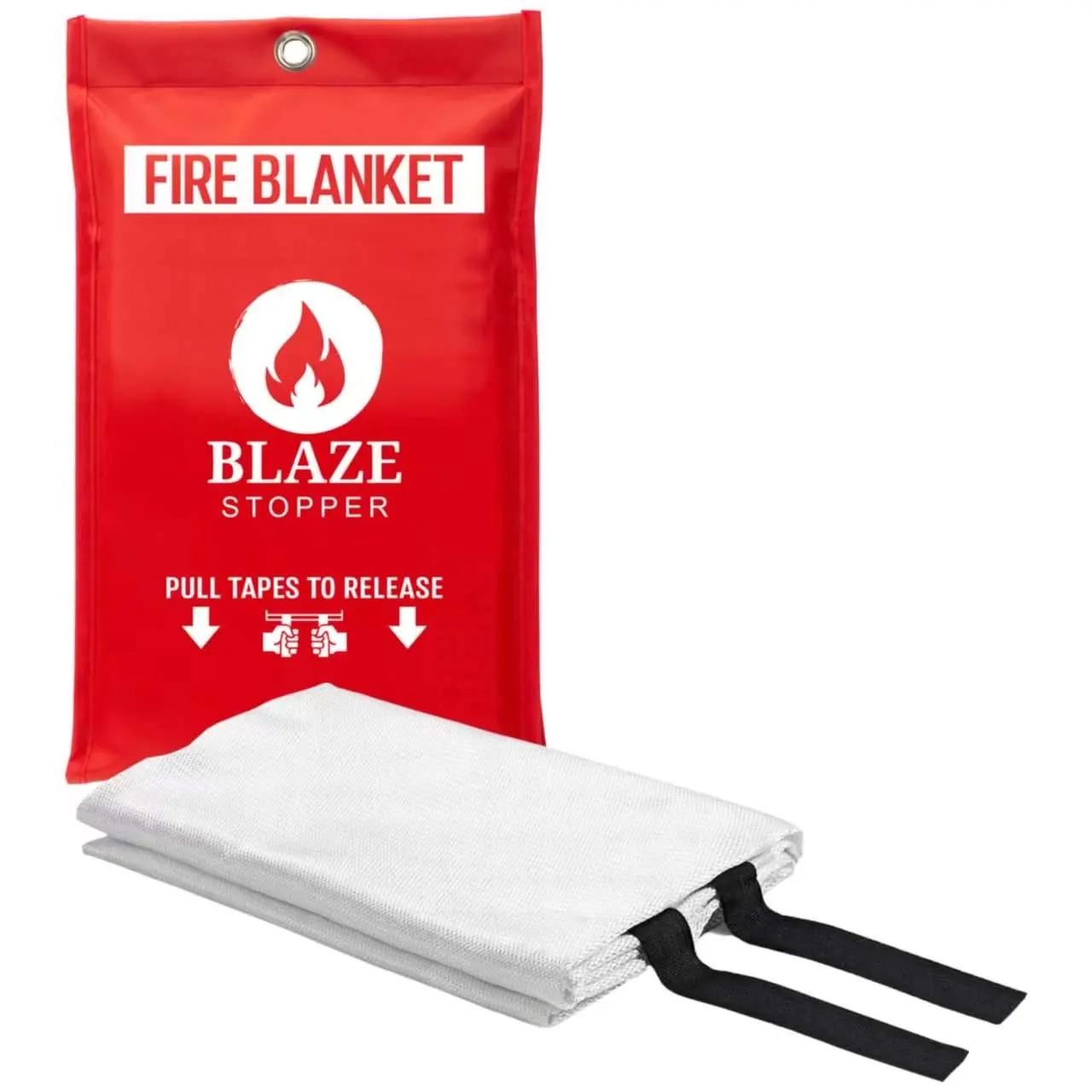 Single Fiberglass Fire Blanket with Heat Resistant Coating
