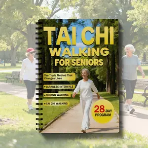 The elderly walking planning manual and tai chi exercise log - 28 days low-intensity exercise tracker, spiral binding balance training record book, walking plan manual (suitable for the elderly and fitness people) - spiral loose-leaf notebook