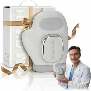 Smart Hand Massager with Heat and Pressure, USB Rechargeable Finger Massager, Wireless Portable, 3 Massage Modes, Ideal Gift for Holidays