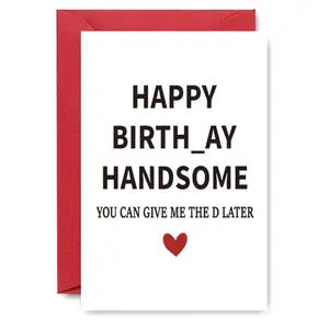 Funny Birthday Greeting Card, 1/3/50pcs Happy Birthday Card with Envelope, Birthday Gift for Him, Anniversaries, and Small Business, Funny Dad Card