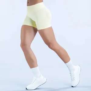 Impact Shorts - 4.5" Stretch Nylon with Subtle Glute Contour Low Ribbed Band   alt gym clothes