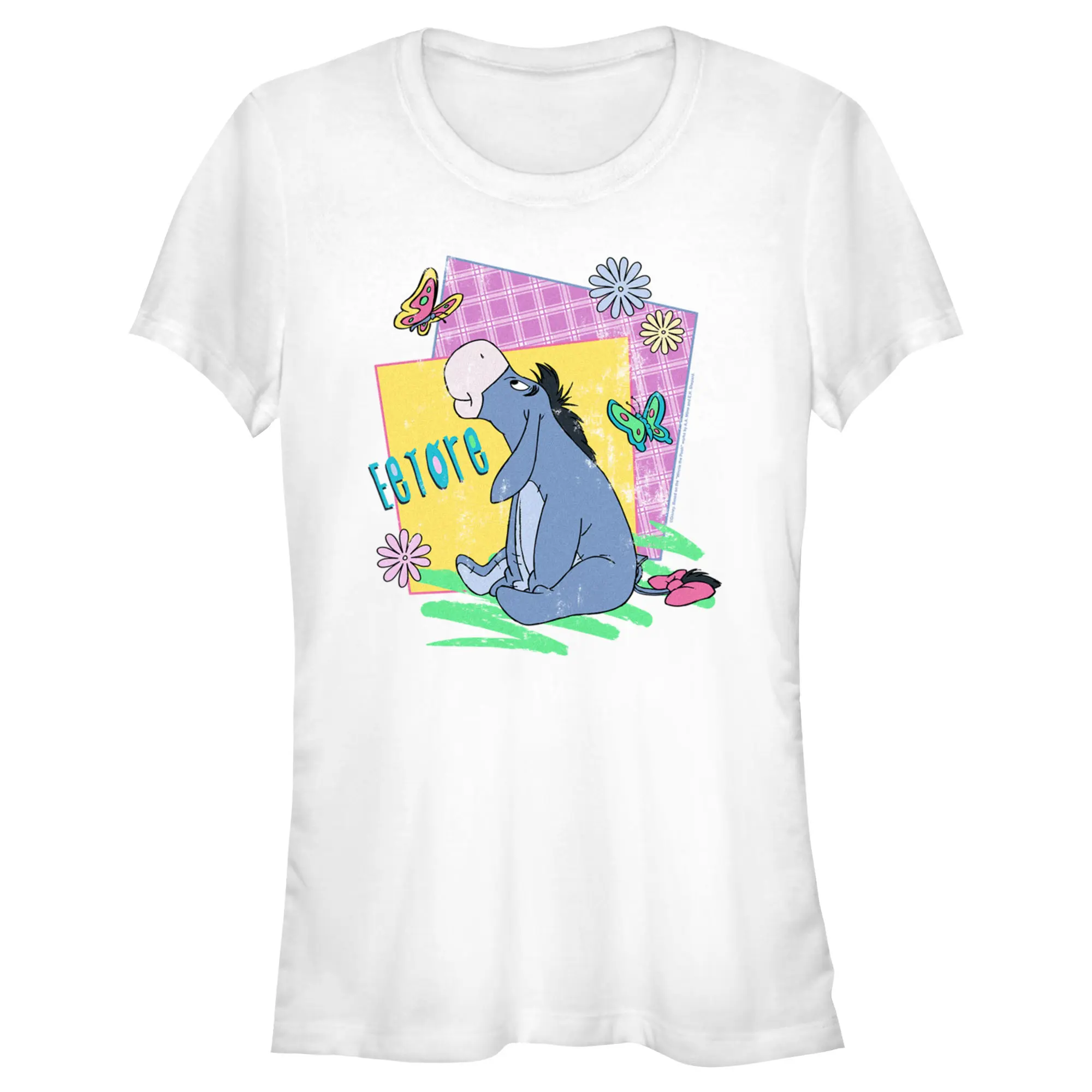 Junior's Women Winnie the Pooh Spring Eeyore T-Shirt